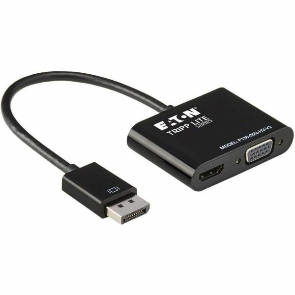 Eaton Tripp Lite Series DisplayPort to VGA/HDMI All-in-One Converter Adapter, DP ver 1.2, 4K 30 Hz HDMI - Image 8
