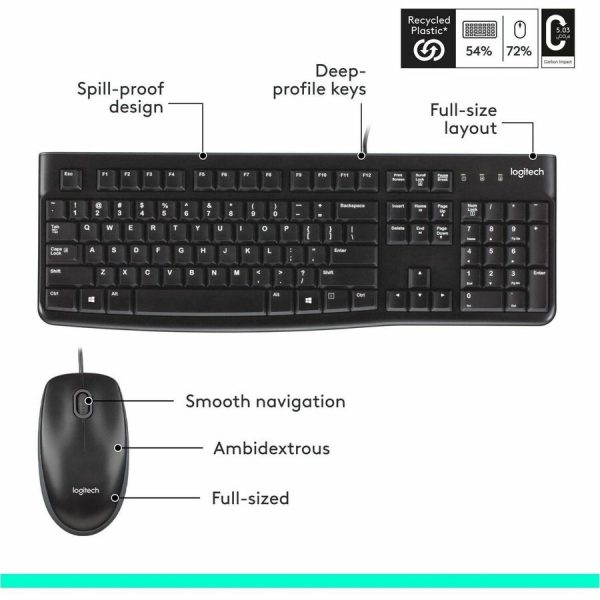 Logitech MK120 Desktop Corded Combo Set - Image 6