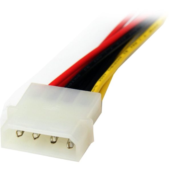 StarTech.com 12in LP4 to 2x SATA Power Y Cable Adapter - Image 2