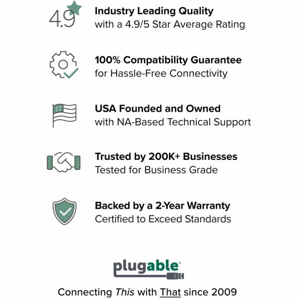 Plugable USB 3.0 to DisplayPort 4K UHD Video Graphics Adapter for Multiple Monitors up to 3840x2160 - Image 7