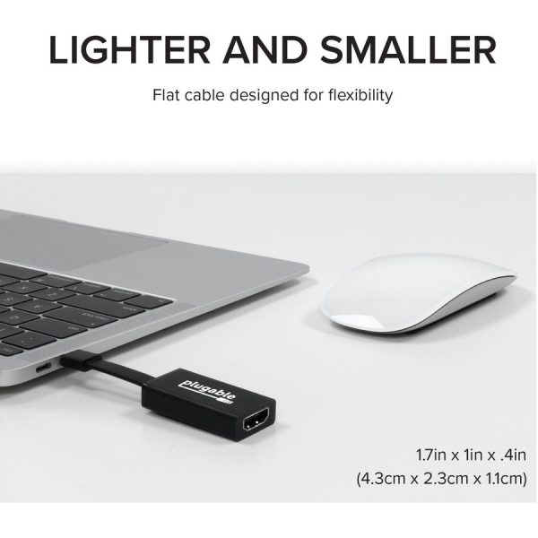 Plugable USB C to HDMI Adapter 4K 30Hz, Thunderbolt 3 to HDMI Adapter - Image 4