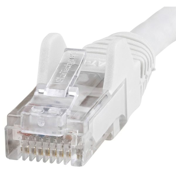 StarTech.com 8ft CAT6 Ethernet Cable - White Snagless Gigabit - 100W PoE UTP 650MHz Category 6 Patch Cord UL Certified Wiring/TIA - Image 2