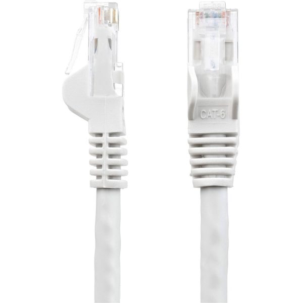 StarTech.com 8ft CAT6 Ethernet Cable - White Snagless Gigabit - 100W PoE UTP 650MHz Category 6 Patch Cord UL Certified Wiring/TIA - Image 3