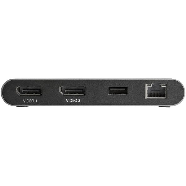 StarTech.com Thunderbolt 3 Mini Dock - Portable Dual Monitor TB3 Docking Station DisplayPort 4K 60Hz - 1x USB-A, GbE - 28cm (11") Cable - Image 3