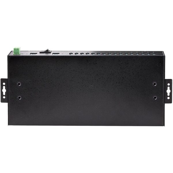StarTech.com 16-Port Industrial USB 3.0 Hub 5Gbps, Mountable, Terminal Block Power Up to 120W Shared, USB Charging, Dual-Host Hub/Switch - Image 4