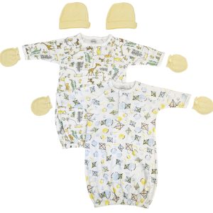 Unisex Newborn Baby 6 Piece Gown Set Nc_0817