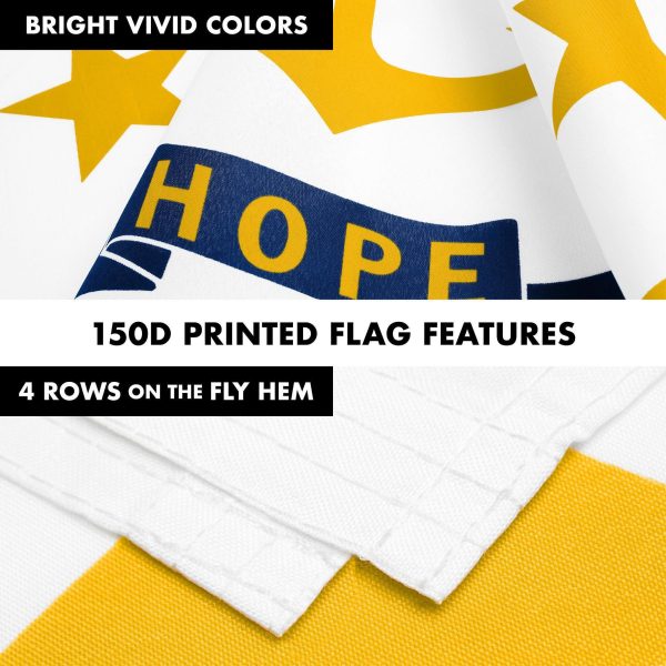 G128 Combo Pack: 6 Ft Tangle Free Spinning Flagpole (Black) & Rhode Island Flag 3x5 Ft Printed 150D Polyester, Brass Grommets (Flag Included) Aluminum Flag Pole - Image 5