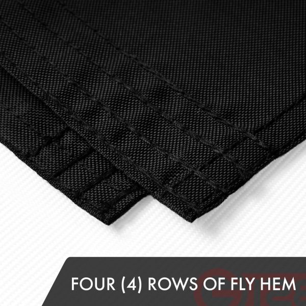 G128 Combo Pack: American USA Flag 16x24 In & Pirate Jolly Roger Bones Flag 16x24 In | Both ToughWeave Series Embroidered 300D Polyester, Embroidered Design, Indoor/Outdoor, Brass Grommets - Image 4
