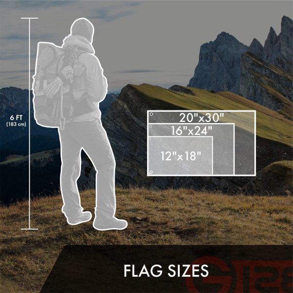G128 Combo Pack: American USA Flag 16x24 In & Pirate Jolly Roger Bones Flag 16x24 In | Both ToughWeave Series Embroidered 300D Polyester, Embroidered Design, Indoor/Outdoor, Brass Grommets - Image 8