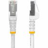 StarTech.com 1ft White CAT8 Ethernet Cable, Snagless RJ45, 25G/40G 2000MHz, 100W PoE, S/FTP, 26AWG Pure Bare Copper, LSZH Network Patch Cord - Image 2