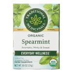 Traditional Medicinals Organic Spearmint Herbal Tea - 16 Tea Bags - Case of 6
