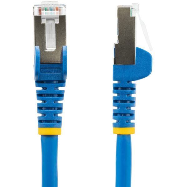 StarTech.com 8ft CAT6a Ethernet Cable, Blue Low Smoke Zero Halogen (LSZH) 10 GbE 100W PoE S/FTP Snagless RJ-45 Network Patch Cord - Image 2