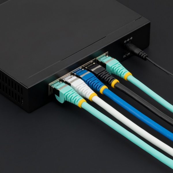 StarTech.com 8ft CAT6a Ethernet Cable, Blue Low Smoke Zero Halogen (LSZH) 10 GbE 100W PoE S/FTP Snagless RJ-45 Network Patch Cord - Image 5