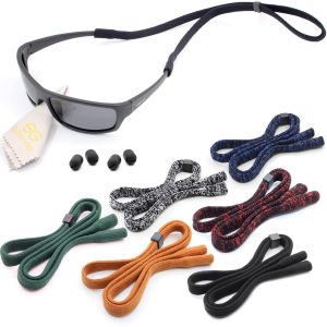Eye Glass String Strap Holder Adjustable Eyeglass Strap Holder Eyeglass Chain for Man Women Eyeglass Holder Lanyard Glass Strap Cord 6 Pcs