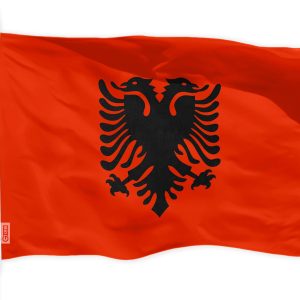 G128 Albania (Albanian) Flag | 3x5 feet | Printed 150D Indoor/Outdoor, Vibrant Colors, Brass Grommets, Quality Polyester, Much Thicker More Durable Than 100D 75D Polyester