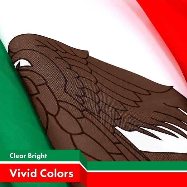 G128 Mexico Mexican Flag | 2x3 Ft | LiteWeave Pro Series Printed 150D Polyester | Country Flag, Indoor/Outdoor, Vibrant Colors, Brass Grommets, Thicker and More Durable Than 100D 75D Polyester - Image 2