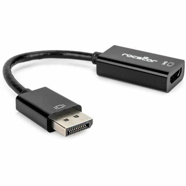 Rocstor DisplayPort 1.2 to HDMI 4K/60Hz Active Adapter Converter - M/F - Black - Image 2