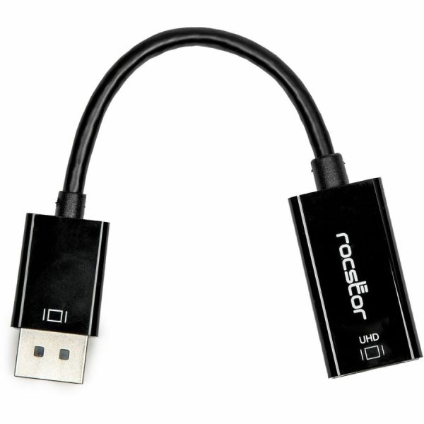 Rocstor DisplayPort 1.2 to HDMI 4K/60Hz Active Adapter Converter - M/F - Black - Image 3