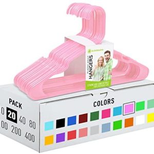Hangers for Adult Size Clothing Plastic Ideal for Everyday Standard Use Clothes Shirts Blouses TShirts Dresses Jackets