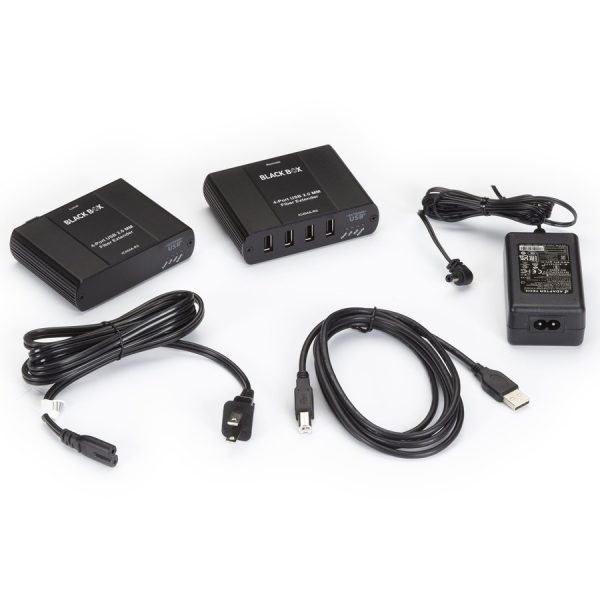 Black Box USB 2.0 Extender - Multimode Fiber, 4-Port - Image 3