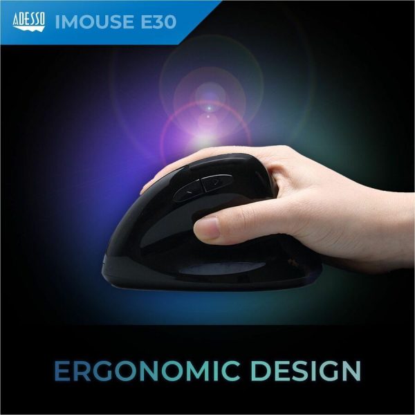 Adesso iMouse E30 - 2.4 GHz Wireless Vertical Programmable Mouse - Image 4