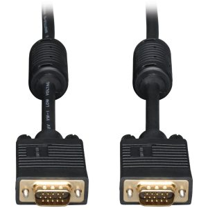 Eaton Tripp Lite Series VGA High-Resolution RGB Coaxial Cable (HD15 M/M), 15 ft. (4.57 m)