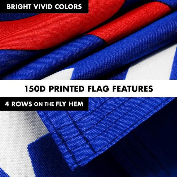 G128 Combo Pack: 6 Feet Tangle Free Spinning Flagpole (White) Trump No More Bullshit Flag 3x5 ft Printed 150D Brass Grommets (Flag Included) Aluminum Flag Pole - Image 4