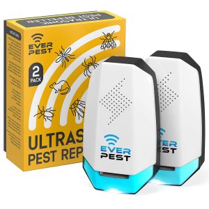 Ultrasonic Pest Conttol Plug in 2 Pack Electronic Insect Defender Roach Bed Bug Mouse Mosquito Indoor Reject for Cockroach Ants Mice Fly Rat Bedbug Repellent