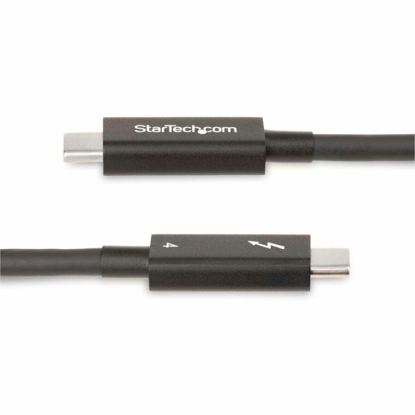 StarTech.com 6ft (2m) Active Thunderbolt 4 Cable, 40Gbps, 100W PD, 4K/8K Video, Intel-Certified, Compatible w/Thunderbolt 3/USB 3.2/DisplayPort - Image 2