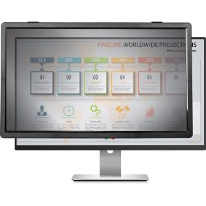 Rocstor PrivacyView™ Premium Framed Privacy Filter for 24 Widescreen Monitor - For 24" Monitor / Display - 16:10 Aspect Ratio - Framed - Black - For 24" Widescreen LCD Monitor - 16:10 - Dust Resistant - For 24" Widescreen LCD Monitor - 16:10 - Dust Resistant, Fingerprint Resistant, Scratch Resistant, Damage Resistant - Anti-glare