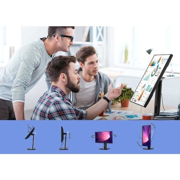 ViewSonic VG2756-4K 27 Inch IPS 4K Docking Monitor with 90W USB C, RJ45, HDMI, Display Port and 40 Degree Tilt Ergonomics for Home and Office - Image 7