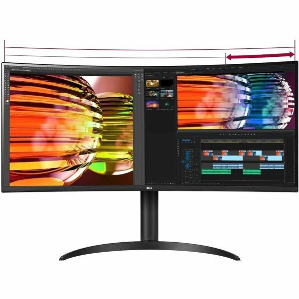 LG 34BP65C-B 34" Class UW-QHD Curved Screen LCD Monitor - Black - Image 5