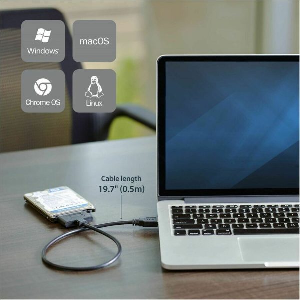 StarTech.com USB 3.0 to 2.5" SATA III Hard Drive Adapter Cable w/ UASP - SATA to USB 3.0 Converter for SSD / HDD - Image 2