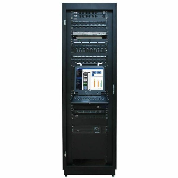 Eaton Tripp Lite Series SmartRack 42U Standard-Depth Rack Enclosure Cabinet with Doors and Side Panels - Image 5