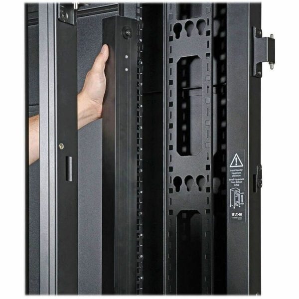 Eaton Tripp Lite Series SmartRack 42U Standard-Depth Rack Enclosure Cabinet with Doors and Side Panels - Image 7