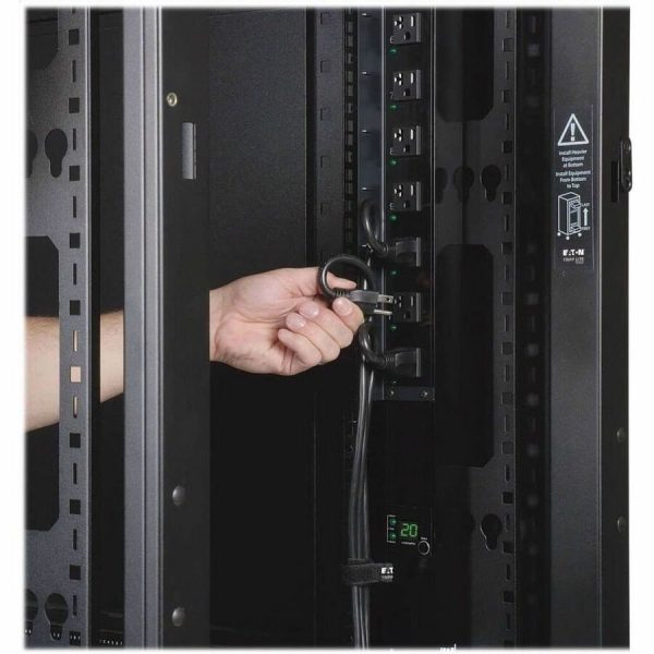 Eaton Tripp Lite Series SmartRack 42U Standard-Depth Rack Enclosure Cabinet with Doors and Side Panels - Image 8
