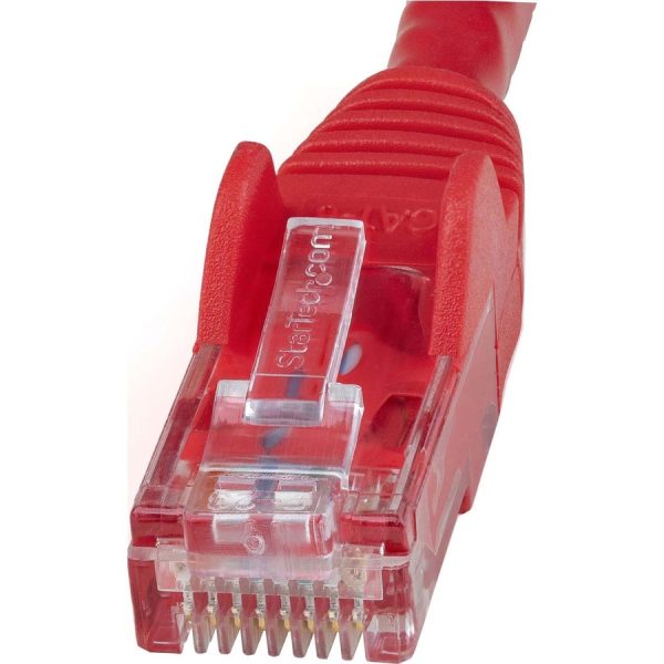 StarTech.com 9ft CAT6 Ethernet Cable - Red Snagless Gigabit - 100W PoE UTP 650MHz Category 6 Patch Cord UL Certified Wiring/TIA - Image 3