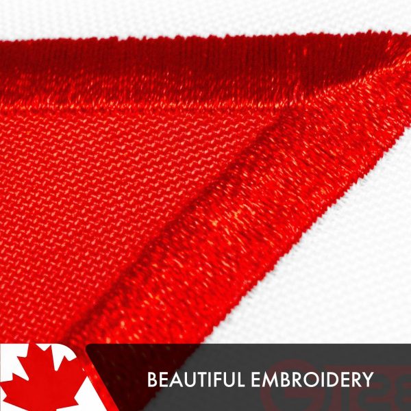 Canada Canadian Flag 5x8 FT Flag Double-Sided Embroidered Polyester By G128 - Image 4