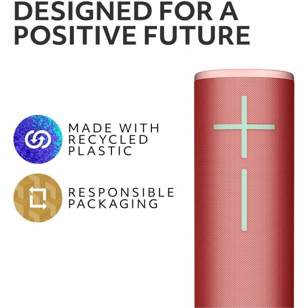 Ultimate Ears BOOM 4 Portable Waterproof Bluetooth Speaker With 360-Degree, Bold, Immersive, Crystal-Clear Sound, Floating Speaker With 15-Hour Battery and 147ft (45m) Range, Red - Image 7