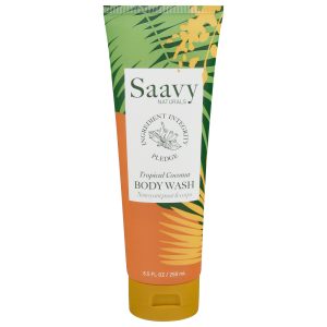 Saavy Naturals - Body Wash Trop Cnut - EA of 1-8.5 FZ