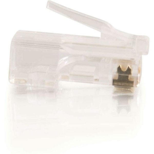 C2G RJ45 Cat5E Modular Plug for Round Stranded Cable Multipack (100-Pack) - Image 2