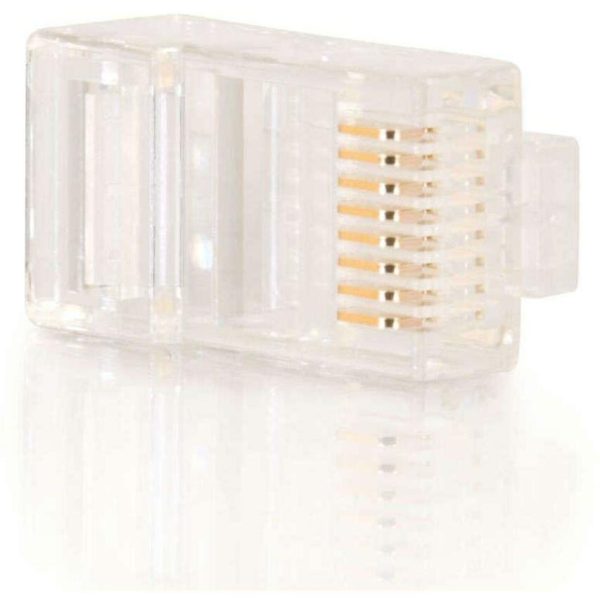 C2G RJ45 Cat5E Modular Plug for Round Stranded Cable Multipack (100-Pack) - Image 3