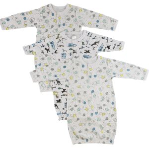 Girls Print Infant Gowns - 3 Pack Cs_0087