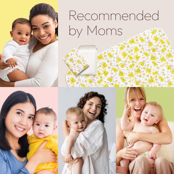 Baby Changing Mat   315 x 255 inch Waterproof Portable Travel Changing Pad   Wipeable Liners with Reinforced Double Seams   Change Diaper On The Go  Foldable Large Baby Nappy Changer Mat - Image 6