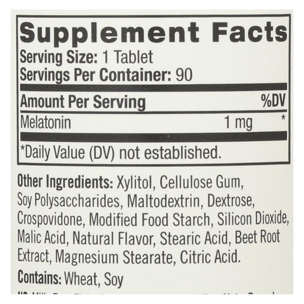 Natrol Fast Dissolving Melatonin - 1 mg - 90 tabs - Image 2