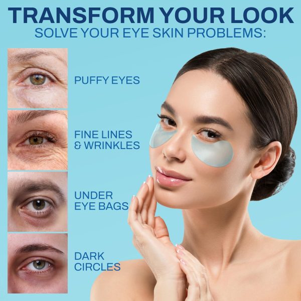 Under Eye Patches for Puffy Eyes   Hyaluronic Acid and Collagen   Under Eye Mask for Eye Bags Dark Circles Fine Lines   Deep Skin Moisturizing   30 Pairs American Quality - Image 3