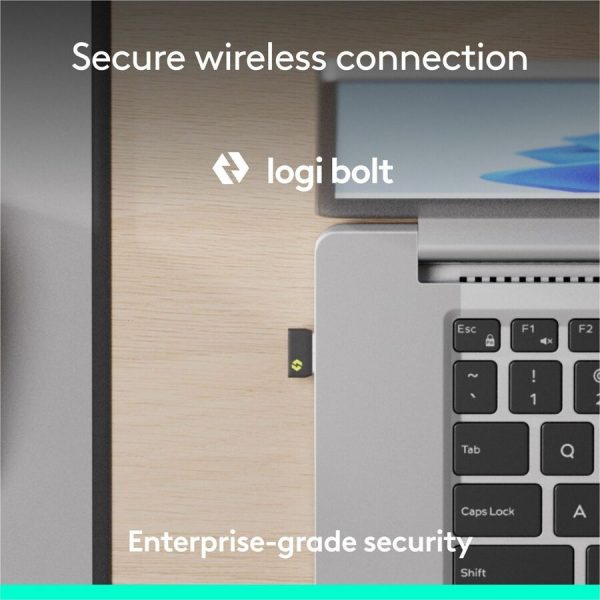 Logitech Signature Slim MK955 Combo for Business, Copilot Edition, Wireless Keyboard and Mouse, Graphite - Image 3