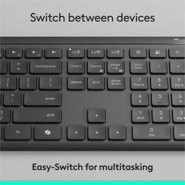 Logitech Signature Slim MK955 Combo for Business, Copilot Edition, Wireless Keyboard and Mouse, Graphite - Image 7