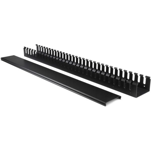 StarTech.com Vertical Cable Organizer with Finger Ducts - Vertical Cable Management Panel - Rack-Mount Cable Raceway - 40U - 6 ft. - Image 2