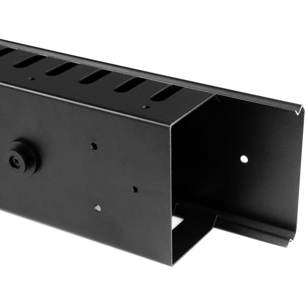 StarTech.com Vertical Cable Organizer with Finger Ducts - Vertical Cable Management Panel - Rack-Mount Cable Raceway - 40U - 6 ft. - Image 5